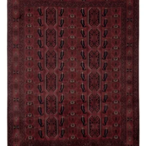 Afghansk teppe - Royal - 196 x 149 cm - rød