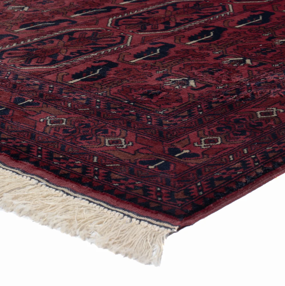 Afghansk teppe - Royal - 196 x 149 cm - rød
