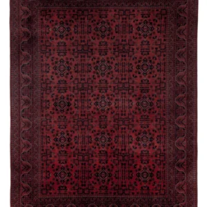 Afghansk teppe - Royal - 196 x 149 cm - rød
