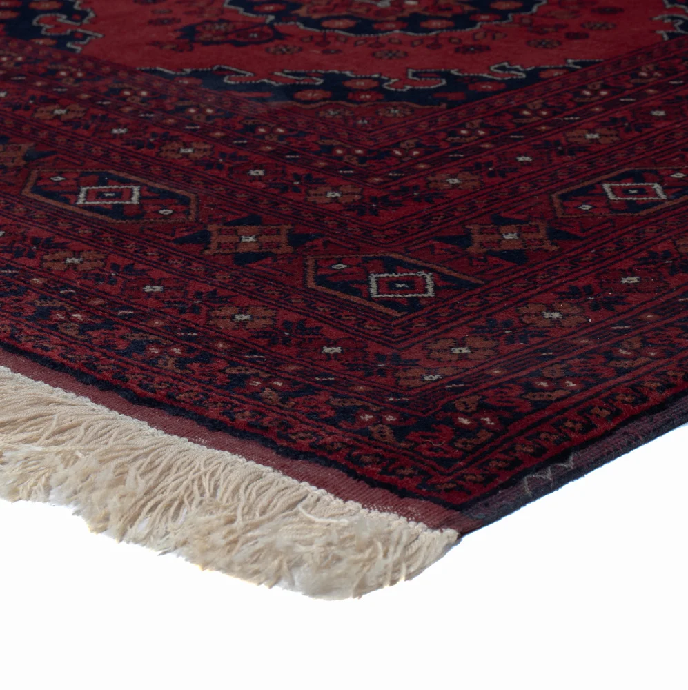Afghansk teppe - Royal - 196 x 154 cm - rød