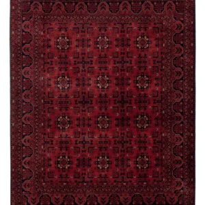 Afghansk teppe - Royal - 196 x 155 cm - rød