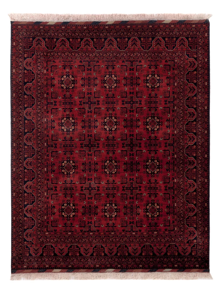 Afghansk teppe - Royal - 196 x 155 cm - rød