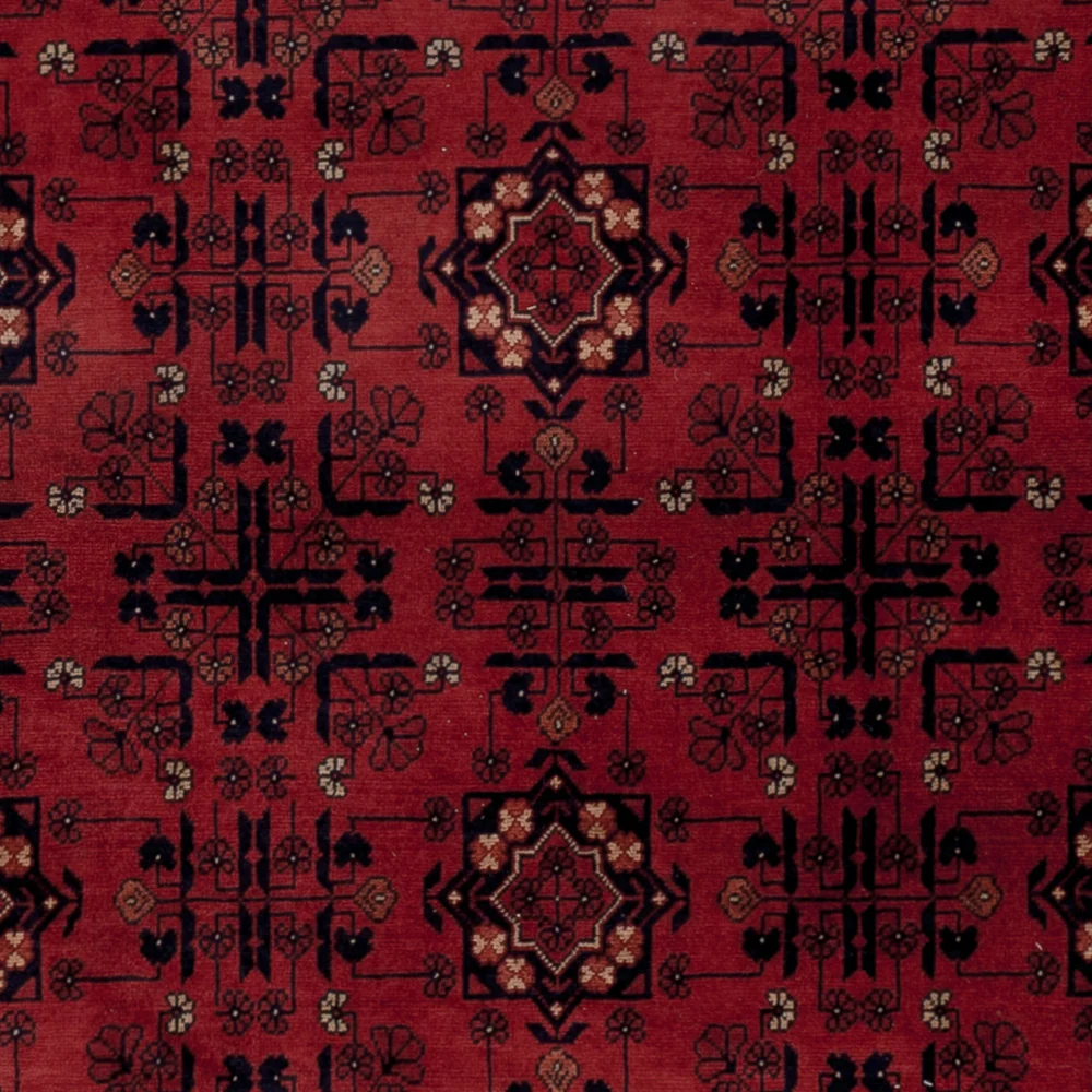 Afghansk teppe - Royal - 196 x 155 cm - rød