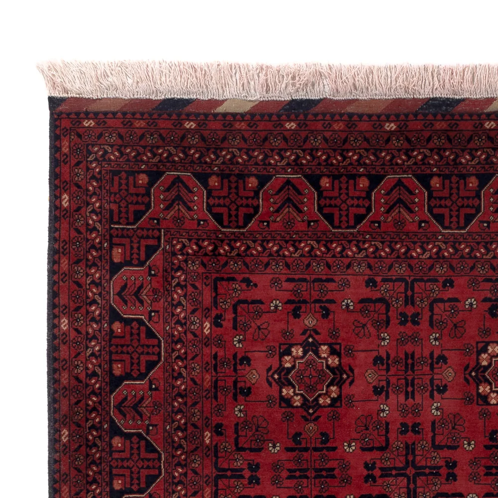 Afghansk teppe - Royal - 196 x 155 cm - rød