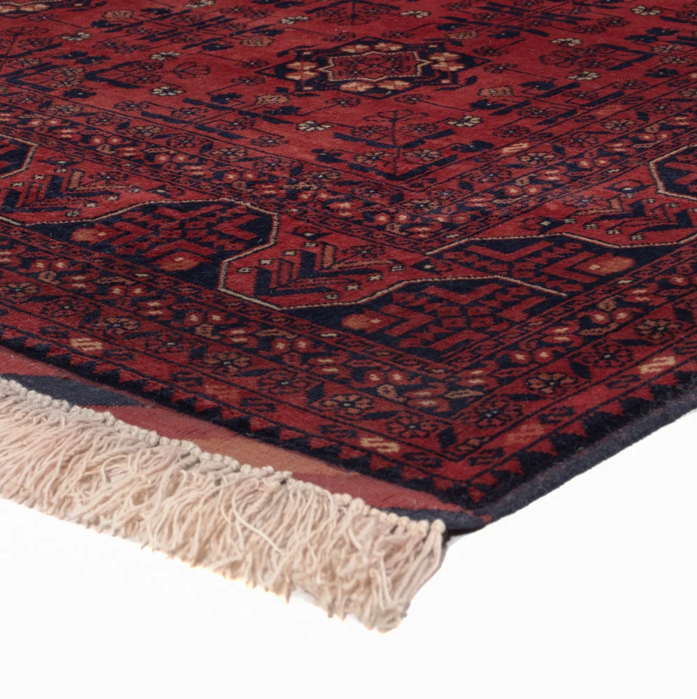 Afghansk teppe - Royal - 196 x 155 cm - rød