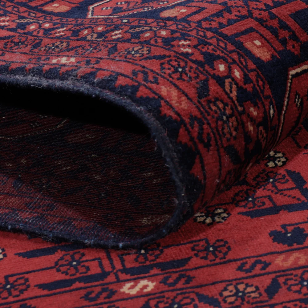 Afghansk teppe - Royal - 196 x 155 cm - rød