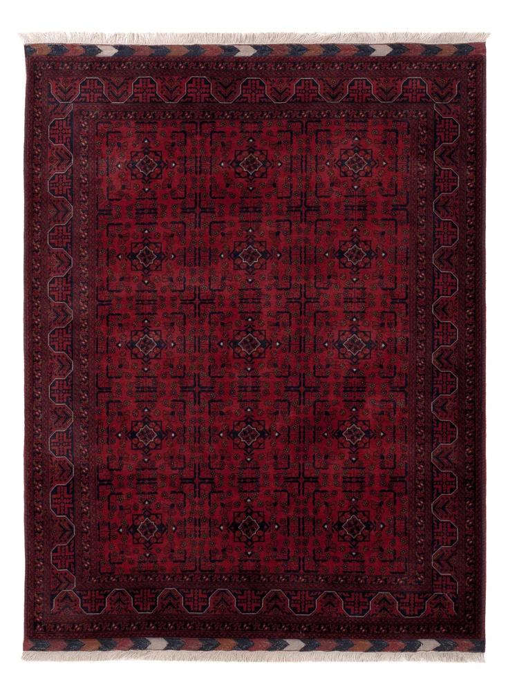 Afghansk teppe - Royal - 197 x 149 cm - rød