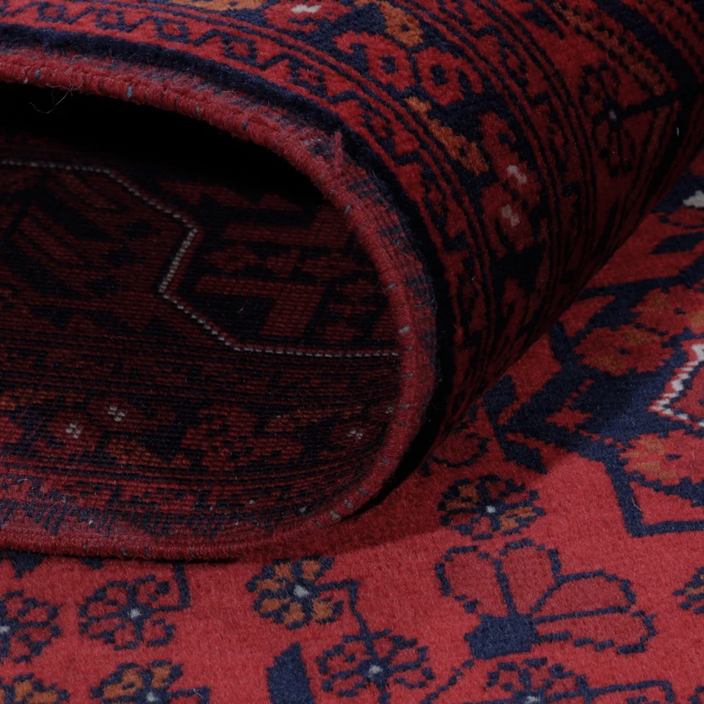 Afghansk teppe - Royal - 197 x 149 cm - rød