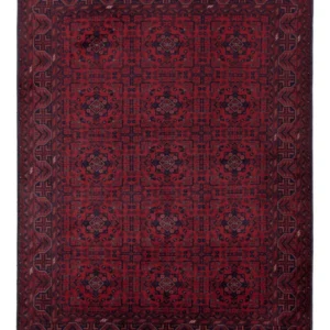 Afghansk teppe - Royal - 197 x 149 cm - rød