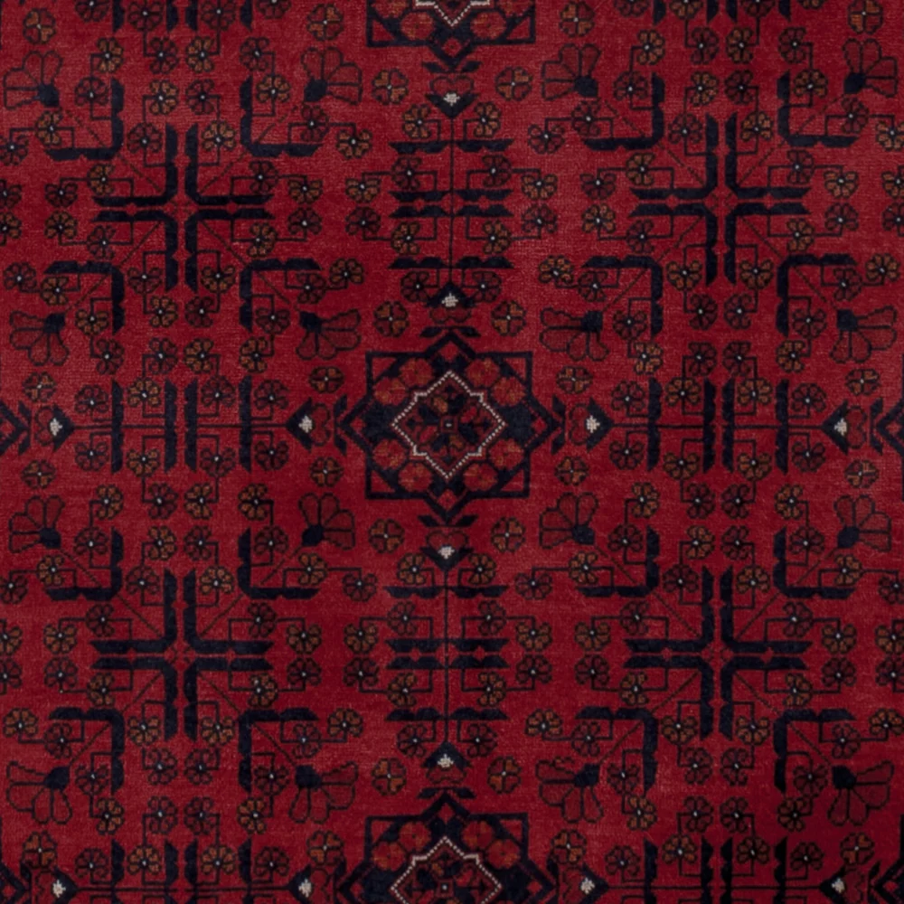 Afghansk teppe - Royal - 197 x 149 cm - rød