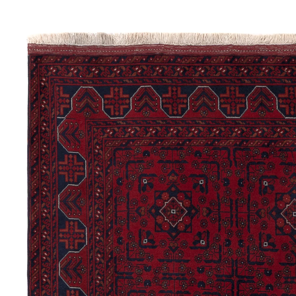 Afghansk teppe - Royal - 197 x 153 cm - rød