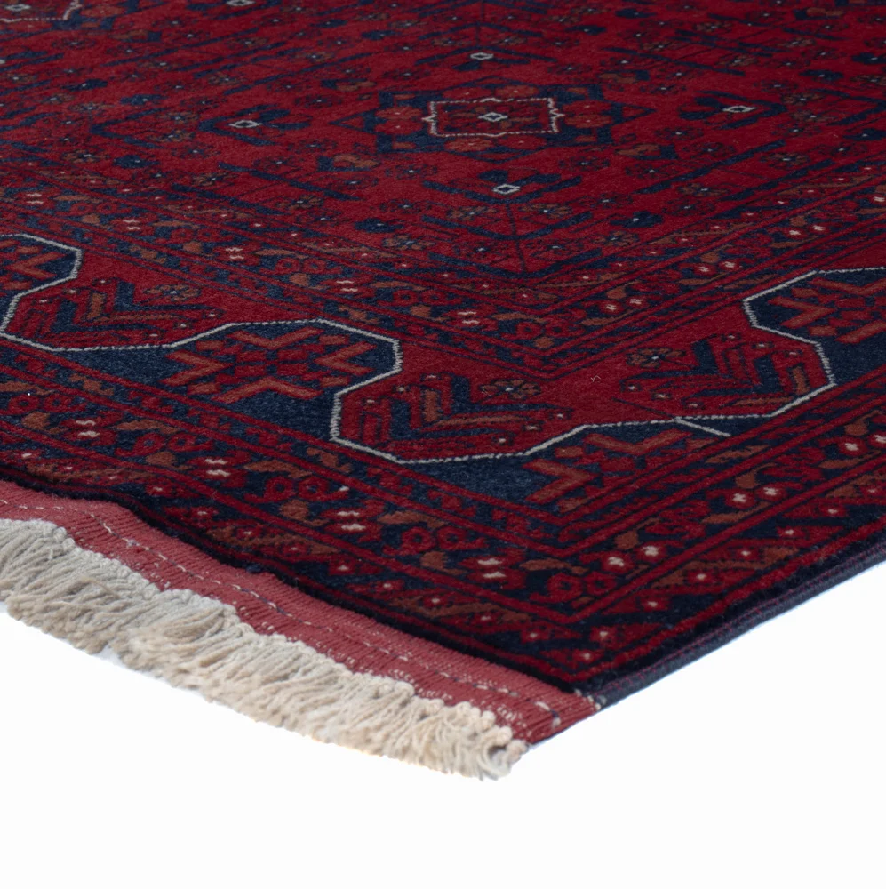 Afghansk teppe - Royal - 197 x 153 cm - rød