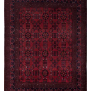 Afghansk teppe - Royal - 198 x 150 cm - rød