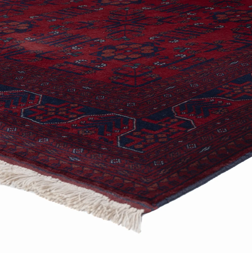 Afghansk teppe - Royal - 198 x 150 cm - rød