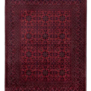 Afghansk teppe - Royal - 200 x 151 cm - rød