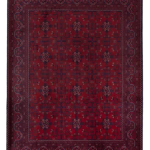 Afghansk teppe - Royal - 200 x 154 cm - rød