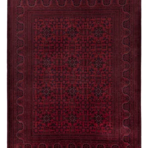 Afghansk teppe - Royal - 201 x 152 cm - rød