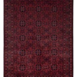 Afghansk teppe - Royal - 202 x 151 cm - rød