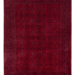 Afghansk teppe - Royal - 234 x 171 cm - rød