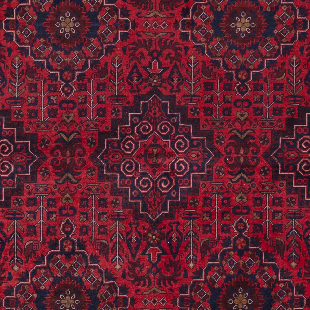 Afghansk teppe - Royal - 240 x 169 cm - rød