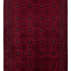 Afghansk teppe - Royal - 240 x 176 cm - rød