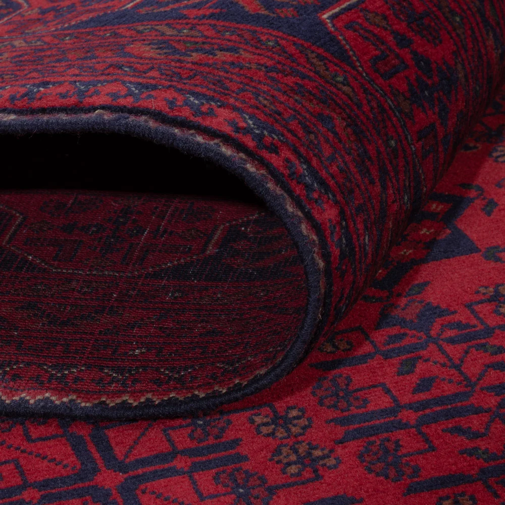 Afghansk teppe - Royal - 241 x 173 cm - rød