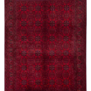 Afghansk teppe - Royal - 242 x 173 cm - rød