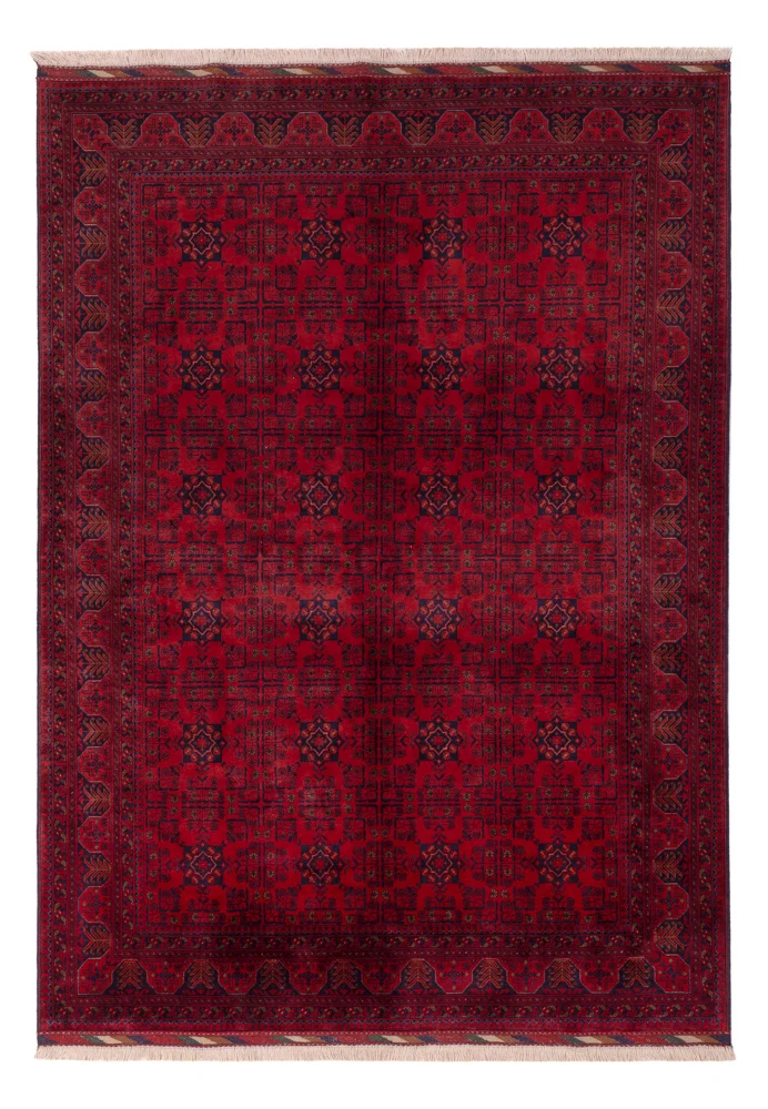Afghansk teppe - Royal - 242 x 173 cm - rød