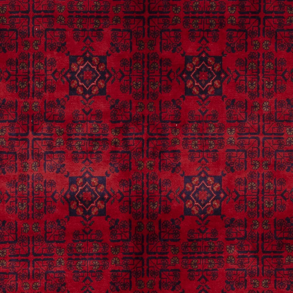 Afghansk teppe - Royal - 242 x 173 cm - rød