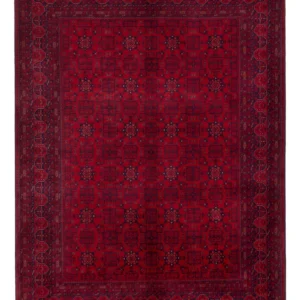 Afghansk teppe - Royal - 242 x 181 cm - rød