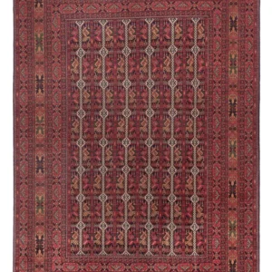 Afghansk teppe - Royal - 283 x 193 cm - mørk rød