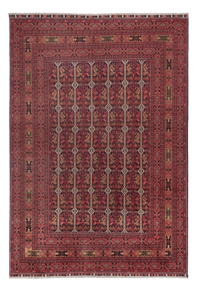 Afghansk teppe - Royal - 283 x 193 cm - mørk rød