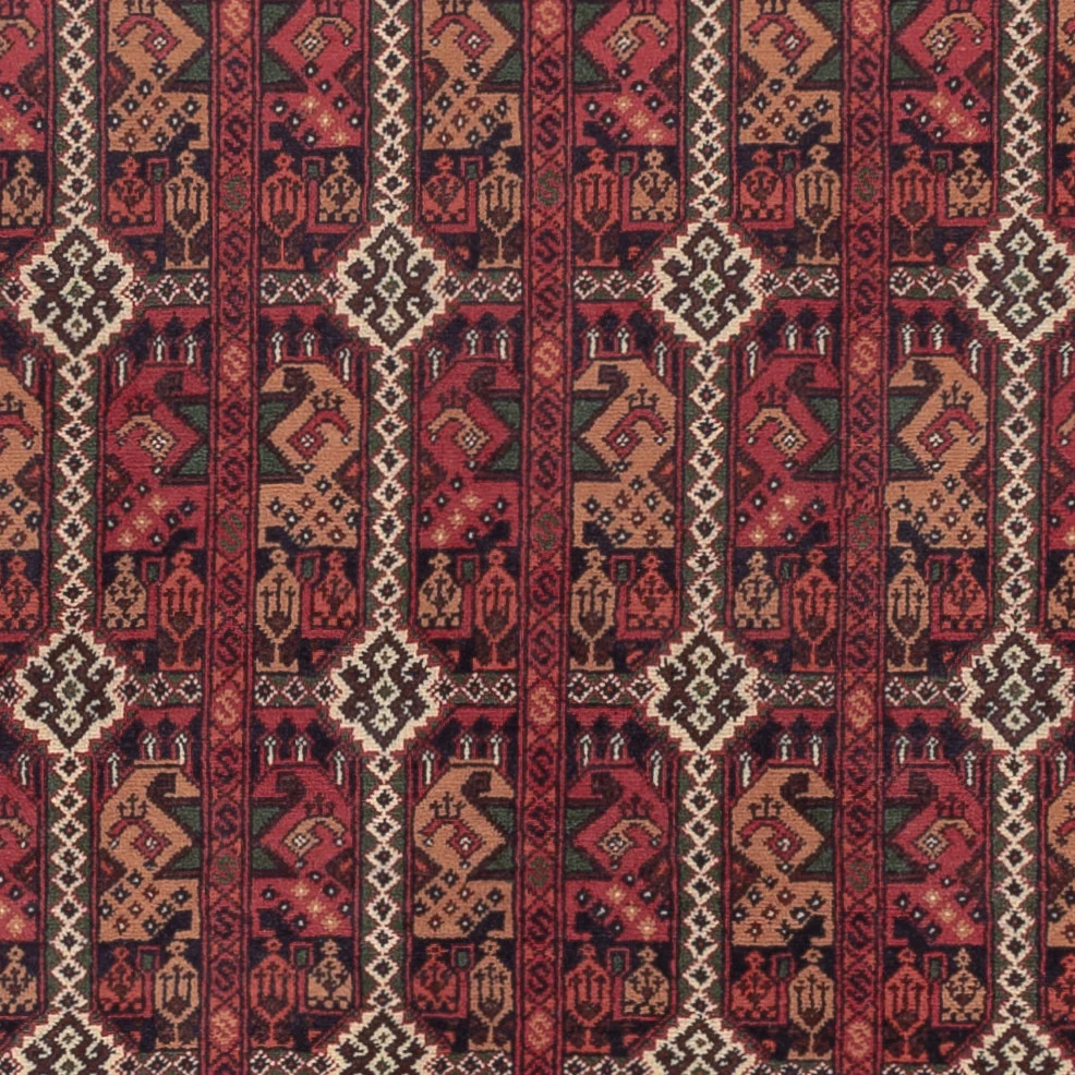 Afghansk teppe - Royal - 283 x 193 cm - mørk rød
