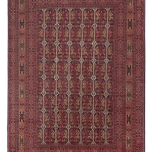Afghansk teppe - Royal - 288 x 194 cm - mørk rød