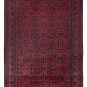 Afghansk teppe - Royal - 288 x 198 cm - mørk rød