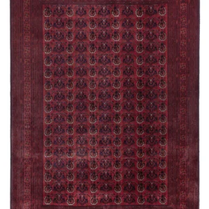 Afghansk teppe - Royal - 288 x 200 cm - mørk rød