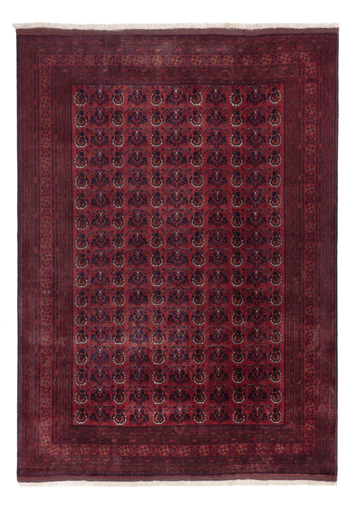 Afghansk teppe - Royal - 288 x 200 cm - mørk rød
