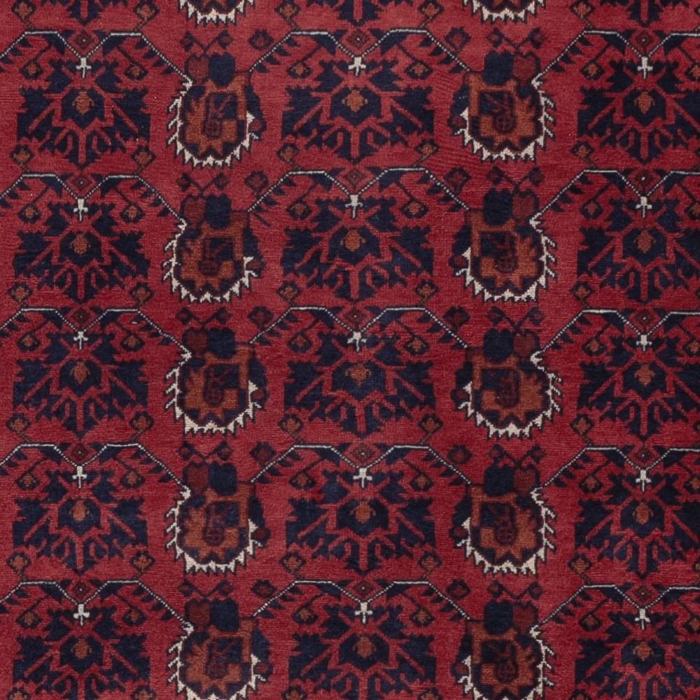 Afghansk teppe - Royal - 288 x 200 cm - mørk rød