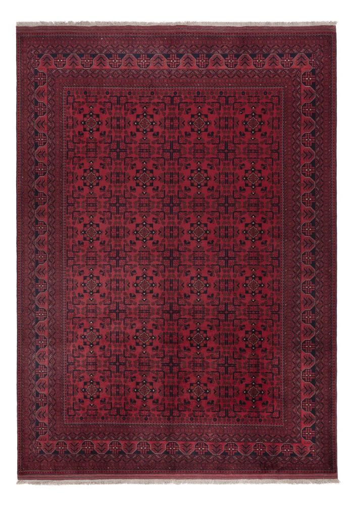 Afghansk teppe - Royal - 288 x 202 cm - mørk rød
