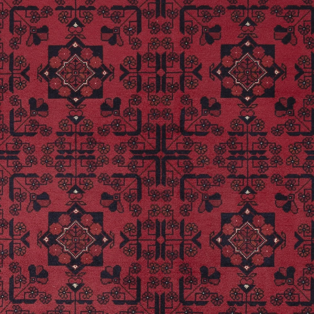 Afghansk teppe - Royal - 288 x 202 cm - mørk rød