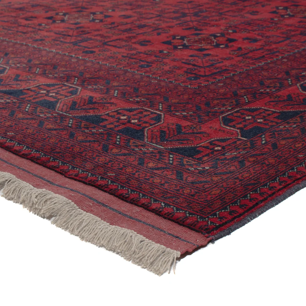 Afghansk teppe - Royal - 288 x 202 cm - mørk rød