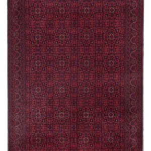 Afghansk teppe - Royal - 289 x 200 cm - mørk rød