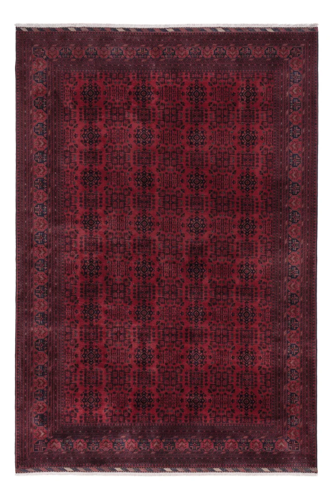 Afghansk teppe - Royal - 290 x 198 cm - mørk rød