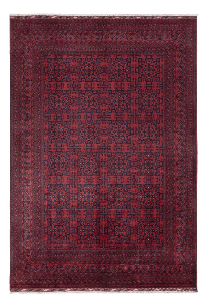 Afghansk teppe - Royal - 290 x 201 cm - mørk rød
