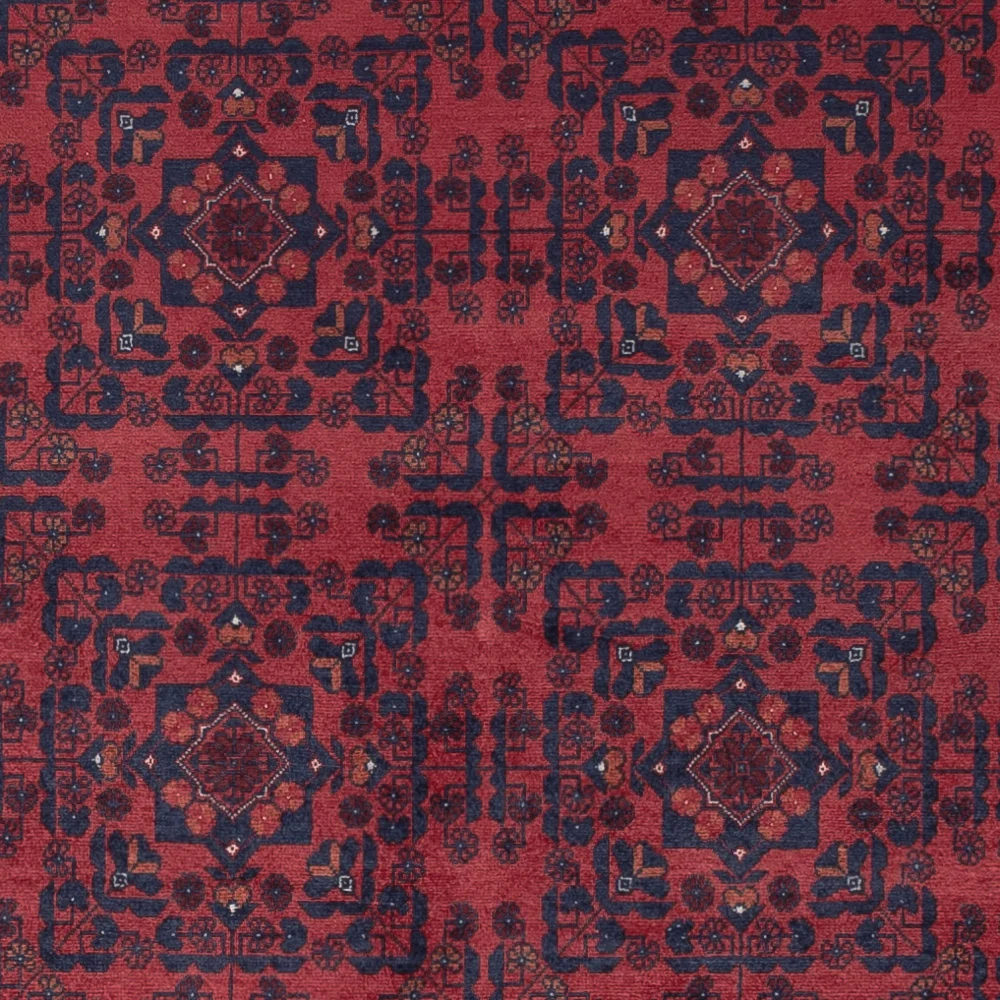 Afghansk teppe - Royal - 290 x 201 cm - mørk rød