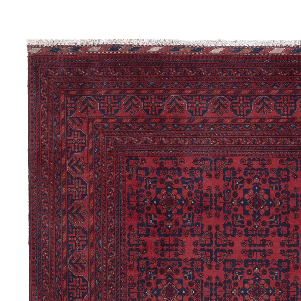 Afghansk teppe - Royal - 290 x 201 cm - mørk rød