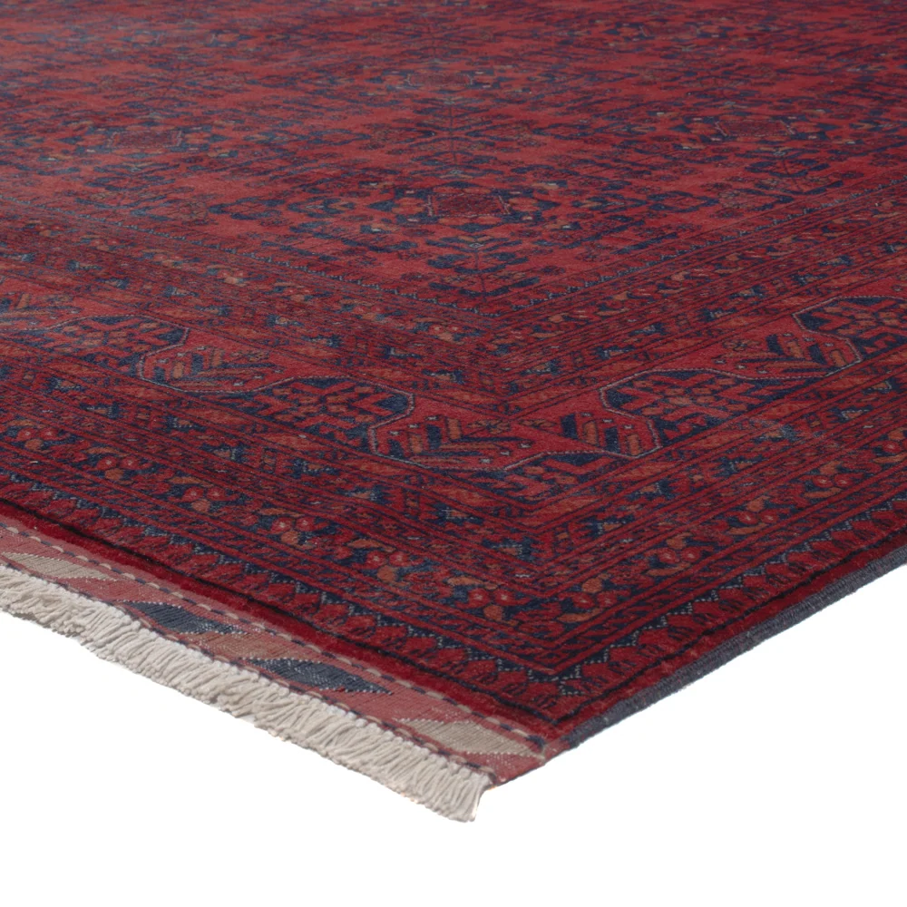 Afghansk teppe - Royal - 290 x 201 cm - mørk rød