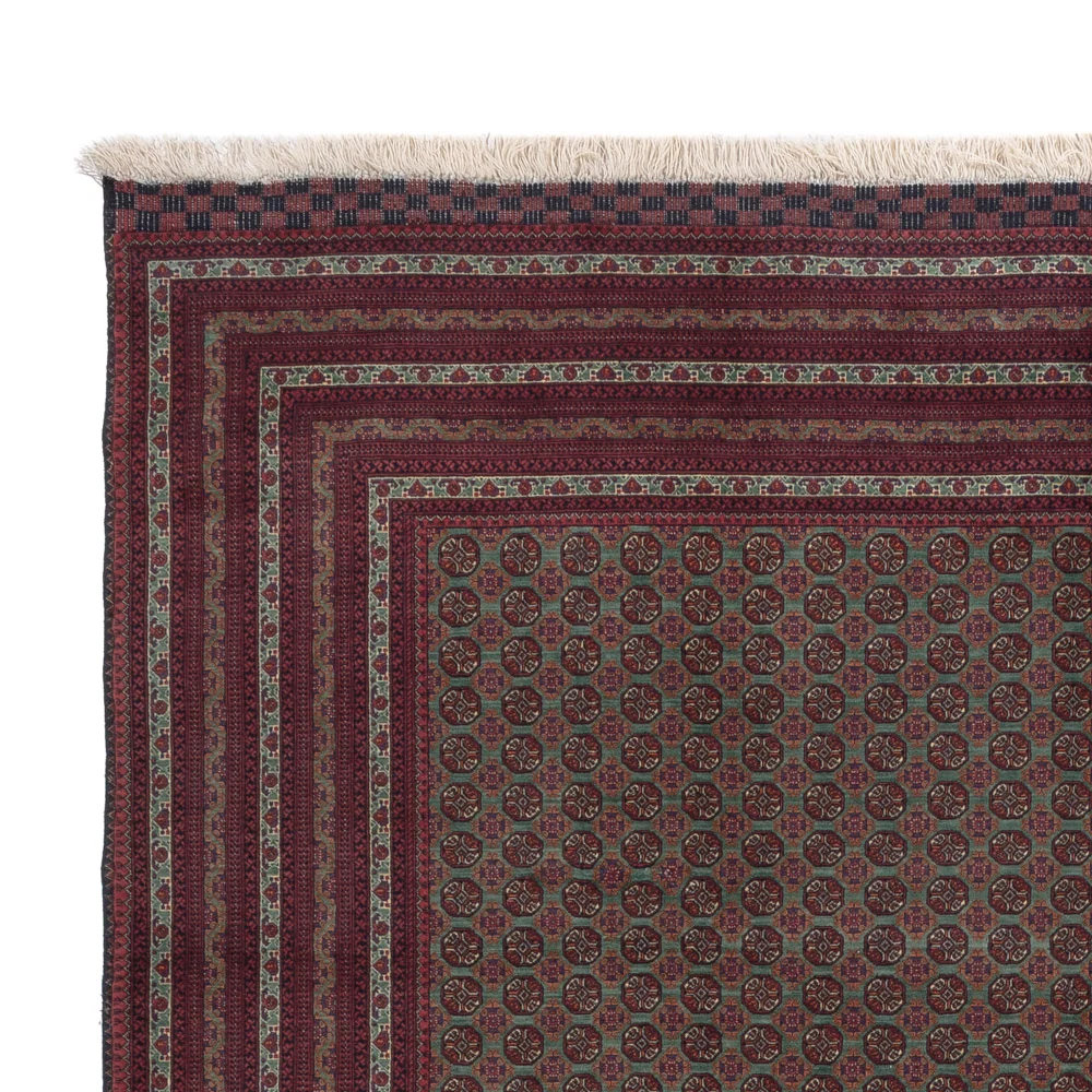 Afghansk teppe - Royal - 291 x 200 cm - mørk rød