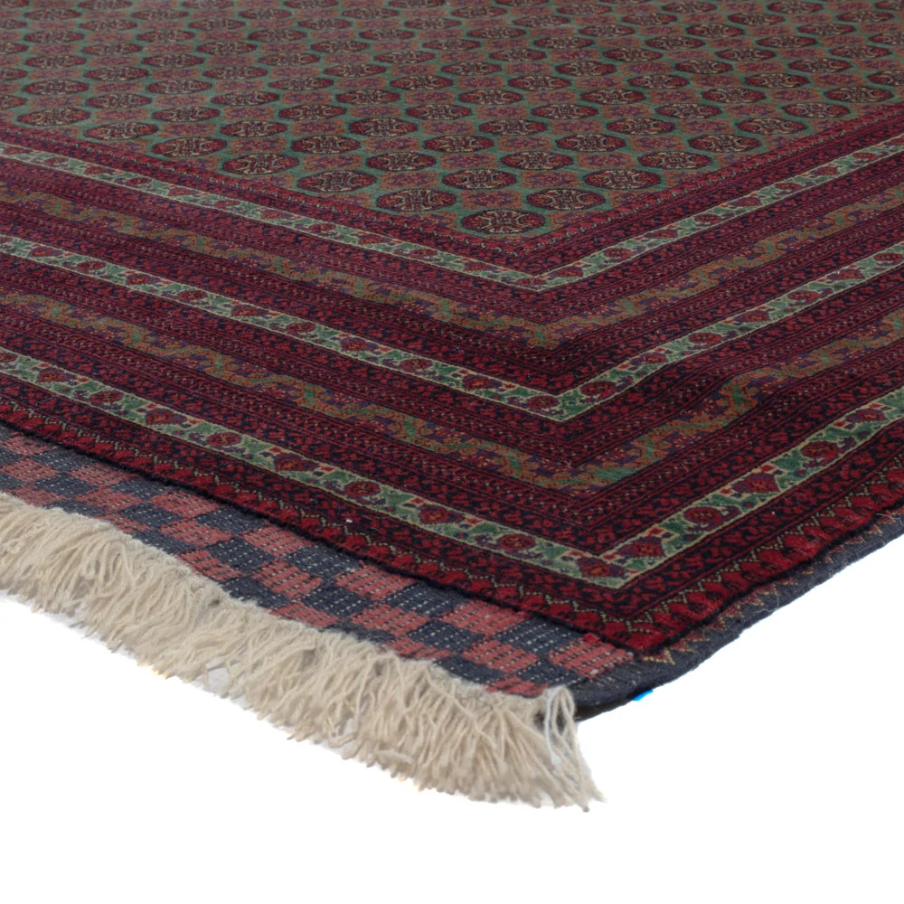 Afghansk teppe - Royal - 291 x 200 cm - mørk rød