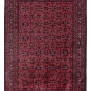 Afghansk teppe - Royal - 292 x 199 cm - mørk rød